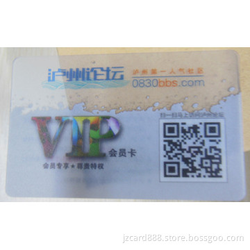 2015 New Products PVC Plastic Card
